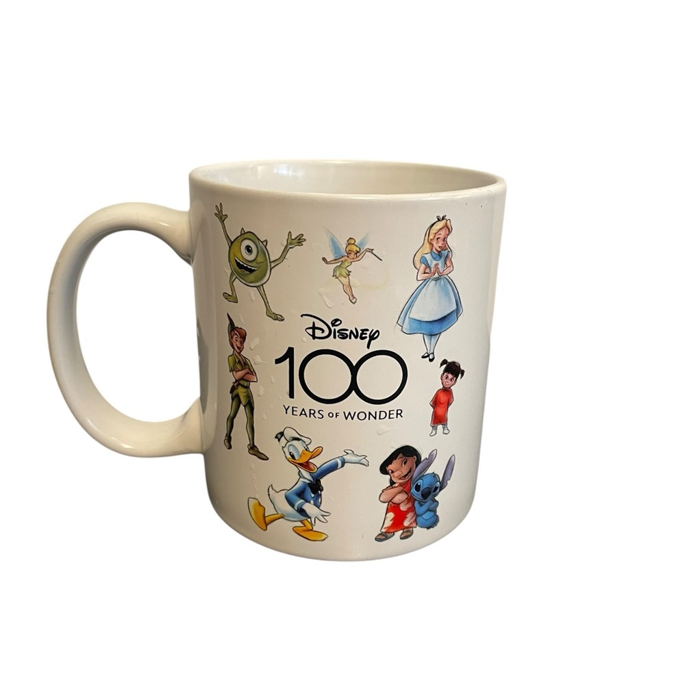 Zak! Disney 100 Years of Wonder Ceramic Coffee Mug White Multicolor Characters